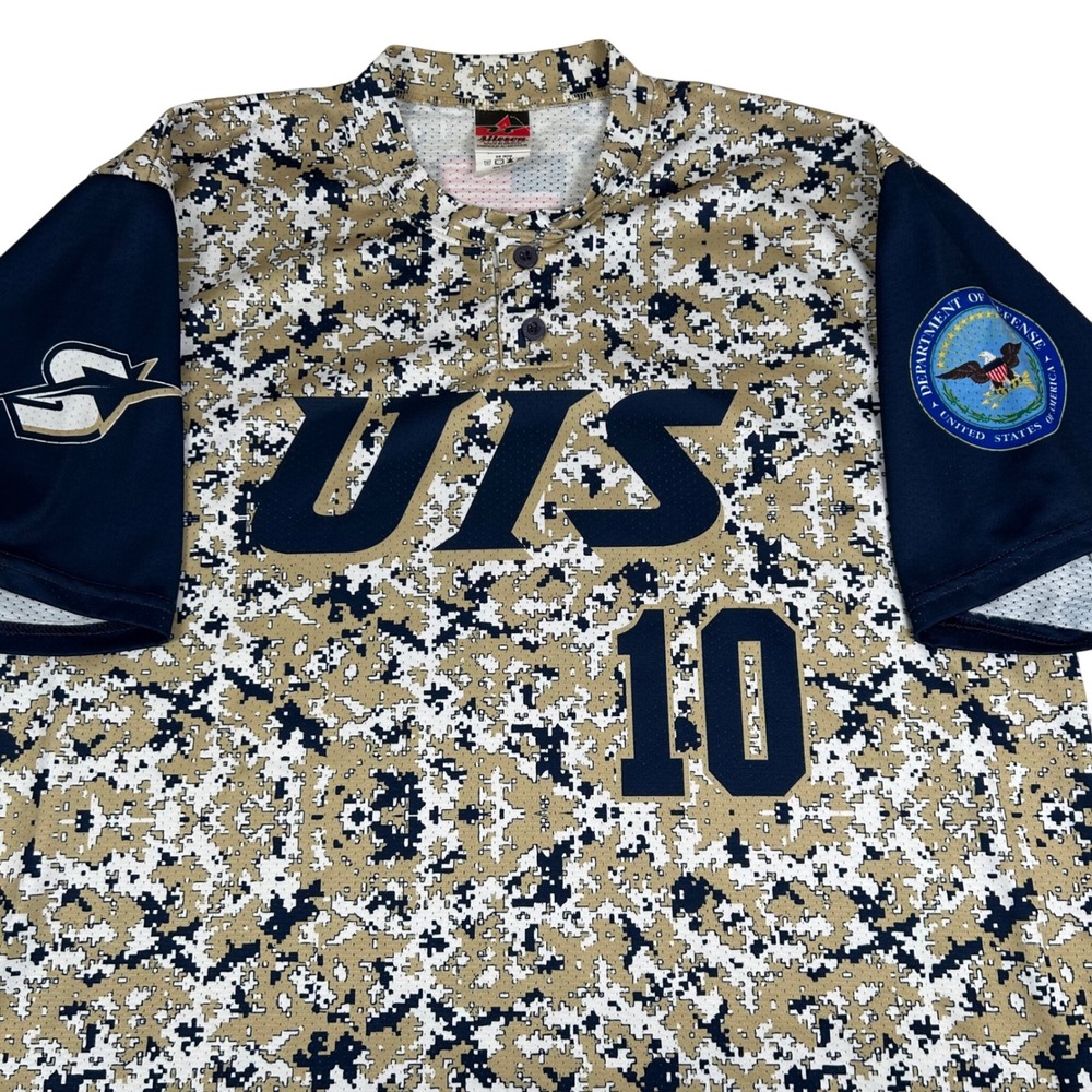 University of Illinois Springfield Baseball Jersey Military Appreciation Day XL - Picture 2 of 8